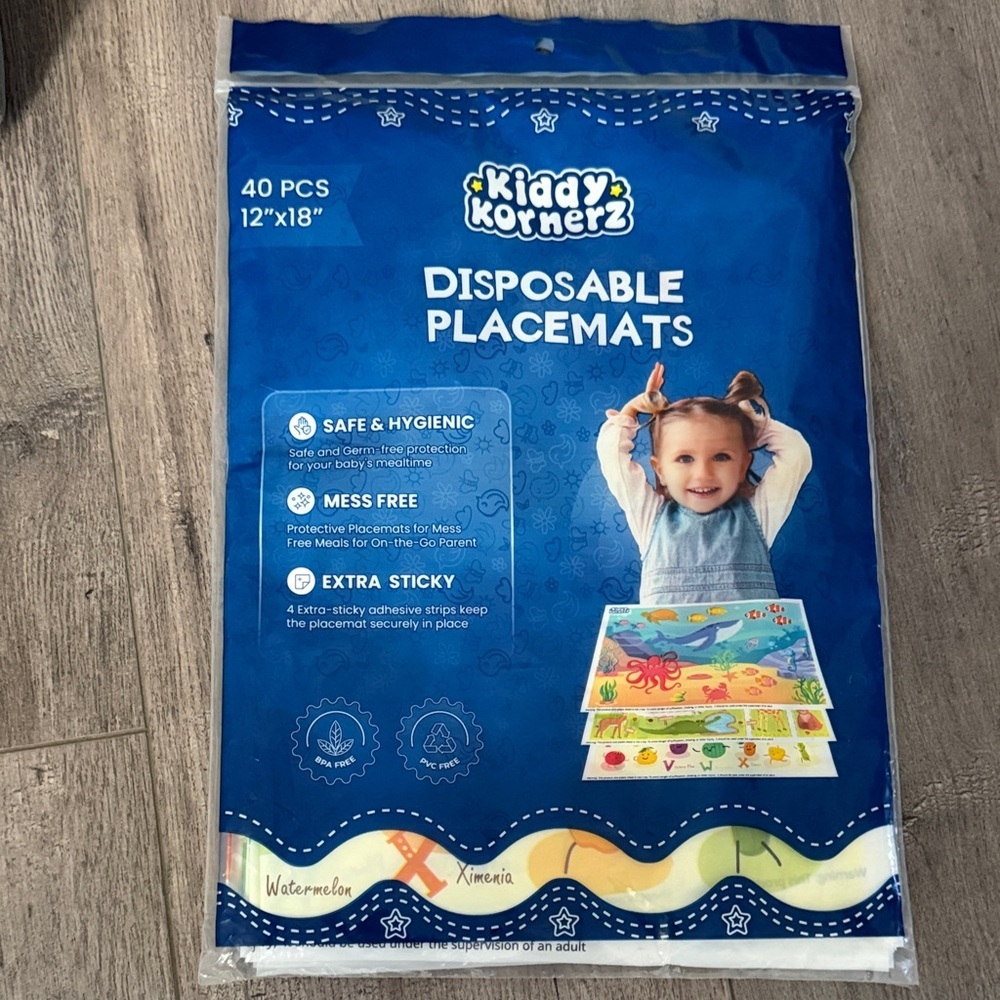 Kiddy Kornerz Disposable Placemats 30 pcs